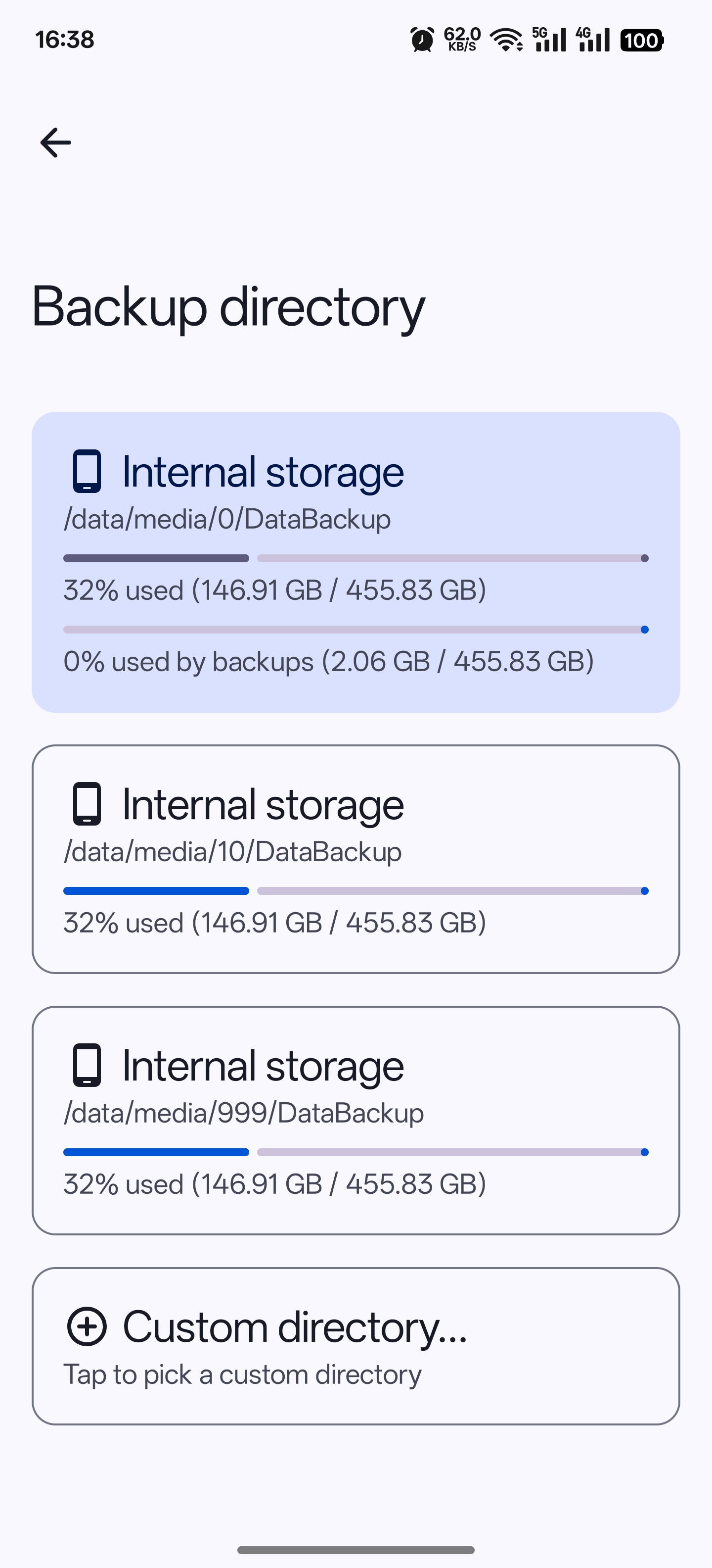 DataBackup 备份进行中